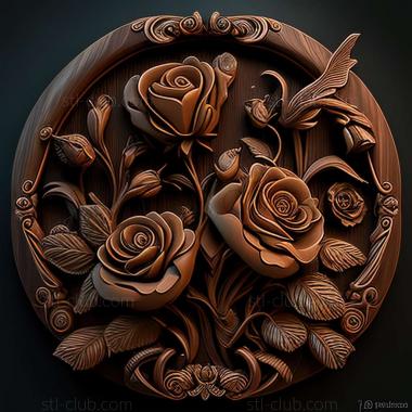 3D model roses (STL)